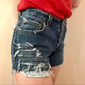 Levi cutoff shorts